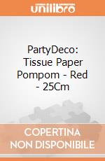 PartyDeco: Tissue Paper Pompom - Red - 25Cm giochi