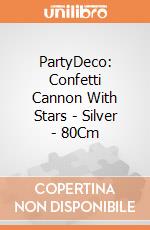 PartyDeco: Confetti Cannon With Stars - Silver - 80Cm giochi