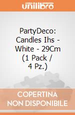 PartyDeco: Candles Ihs - White - 29Cm (1 Pack / 4 Pz.) giochi