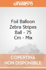 Foil Balloon Zebra Stripes Ball - 75 Cm - Mix giochi
