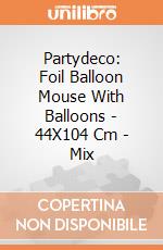Partydeco: Foil Balloon Mouse With Balloons - 44X104 Cm - Mix giochi