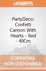 PartyDeco: Confetti Cannon With Hearts - Red - 40Cm giochi