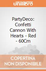 PartyDeco: Confetti Cannon With Hearts - Red - 60Cm giochi
