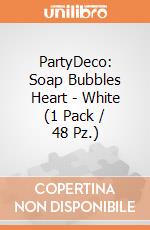 PartyDeco: Soap Bubbles Heart - White (1 Pack / 48 Pz.) giochi