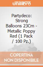 Partydeco: Strong Balloons 23Cm - Metallic Poppy Red (1 Pack / 100 Pz.) giochi