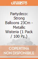 Partydeco: Strong Balloons 23Cm - Metallic Wisteria (1 Pack / 100 Pz.) giochi