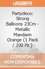 Partydeco: Strong Balloons 23Cm - Metallic Mandarin Orange (1 Pack / 100 Pz.) giochi