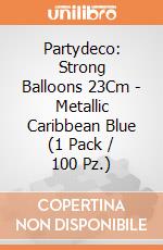 Partydeco: Strong Balloons 23Cm - Metallic Caribbean Blue (1 Pack / 100 Pz.) giochi
