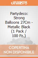 Partydeco: Strong Balloons 27Cm - Metallic Black (1 Pack / 100 Pz.) giochi