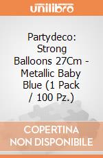 Partydeco: Strong Balloons 27Cm - Metallic Baby Blue (1 Pack / 100 Pz.) giochi