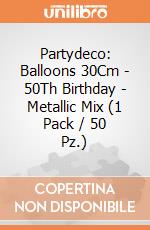 Partydeco: Balloons 30Cm - 50Th Birthday - Metallic Mix (1 Pack / 50 Pz.) giochi