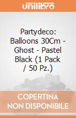 Partydeco: Balloons 30Cm - Ghost - Pastel Black (1 Pack / 50 Pz.) giochi