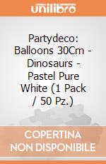 Partydeco: Balloons 30Cm - Dinosaurs - Pastel Pure White (1 Pack / 50 Pz.) giochi
