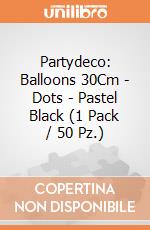 Partydeco: Balloons 30Cm - Dots - Pastel Black (1 Pack / 50 Pz.) giochi