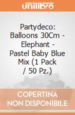 Partydeco: Balloons 30Cm - Elephant - Pastel Baby Blue Mix (1 Pack / 50 Pz.) giochi