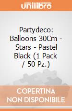Partydeco: Balloons 30Cm - Stars - Pastel Black (1 Pack / 50 Pz.) giochi