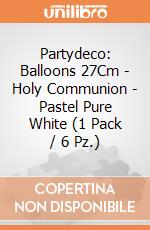 Partydeco: Balloons 27Cm - Holy Communion - Pastel Pure White (1 Pack / 6 Pz.) giochi