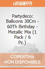 Partydeco: Balloons 30Cm - 60Th Birthday - Metallic Mix (1 Pack / 6 Pz.) giochi