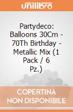 Partydeco: Balloons 30Cm - 70Th Birthday - Metallic Mix (1 Pack / 6 Pz.) giochi