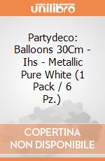 Partydeco: Balloons 30Cm - Ihs - Metallic Pure White (1 Pack / 6 Pz.) giochi
