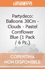 Partydeco: Balloons 30Cm - Clouds - Pastel Cornflower Blue (1 Pack / 6 Pz.) giochi