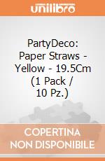 PartyDeco: Paper Straws - Yellow - 19.5Cm (1 Pack / 10 Pz.) giochi