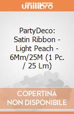 PartyDeco: Satin Ribbon - Light Peach - 6Mm/25M (1 Pc. / 25 Lm) giochi