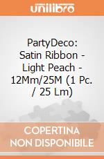 PartyDeco: Satin Ribbon - Light Peach - 12Mm/25M (1 Pc. / 25 Lm) giochi