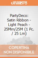 PartyDeco: Satin Ribbon - Light Peach - 25Mm/25M (1 Pc. / 25 Lm) giochi