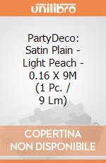 PartyDeco: Satin Plain - Light Peach - 0.16 X 9M (1 Pc. / 9 Lm) giochi