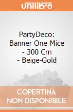 PartyDeco: Banner One Mice - 300 Cm - Beige-Gold giochi