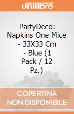 PartyDeco: Napkins One Mice - 33X33 Cm - Blue (1 Pack / 12 Pz.) giochi