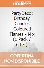 PartyDeco: Birthday Candles Coloured Flames - Mix (1 Pack / 6 Pz.) giochi