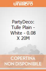 PartyDeco: Tulle Plain - White - 0.08 X 20M giochi