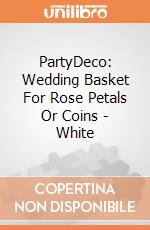 PartyDeco: Wedding Basket For Rose Petals Or Coins - White giochi