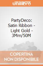 PartyDeco: Satin Ribbon - Light Gold - 3Mm/50M giochi