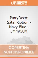 PartyDeco: Satin Ribbon - Navy Blue - 3Mm/50M giochi