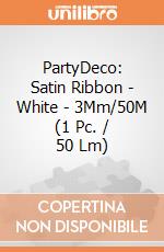 PartyDeco: Satin Ribbon - White - 3Mm/50M (1 Pc. / 50 Lm) giochi
