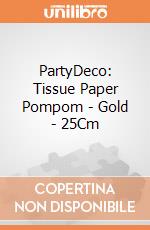 PartyDeco: Tissue Paper Pompom - Gold - 25Cm giochi