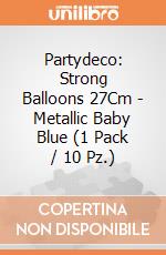 Partydeco: Strong Balloons 27Cm - Metallic Baby Blue (1 Pack / 10 Pz.) giochi
