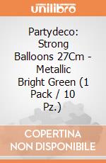Partydeco: Strong Balloons 27Cm - Metallic Bright Green (1 Pack / 10 Pz.) giochi