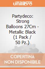 Partydeco: Strong Balloons 27Cm - Metallic Black (1 Pack / 50 Pz.) giochi