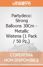 Partydeco: Strong Balloons 30Cm - Metallic Wisteria (1 Pack / 50 Pz.) giochi