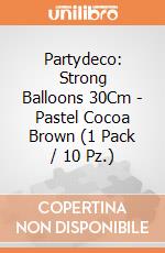 Partydeco: Strong Balloons 30Cm - Pastel Cocoa Brown (1 Pack / 10 Pz.) giochi