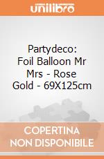 Partydeco: Foil Balloon Mr Mrs - Rose Gold - 69X125cm giochi
