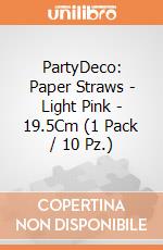PartyDeco: Paper Straws - Light Pink - 19.5Cm (1 Pack / 10 Pz.) giochi