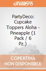PartyDeco: Cupcake Toppers Aloha - Pineapple (1 Pack / 6 Pz.) giochi