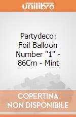 Partydeco: Foil Balloon Number ''1'' - 86Cm - Mint giochi