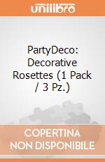 PartyDeco: Decorative Rosettes (1 Pack / 3 Pz.) giochi