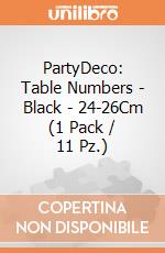 PartyDeco: Table Numbers - Black - 24-26Cm (1 Pack / 11 Pz.) giochi